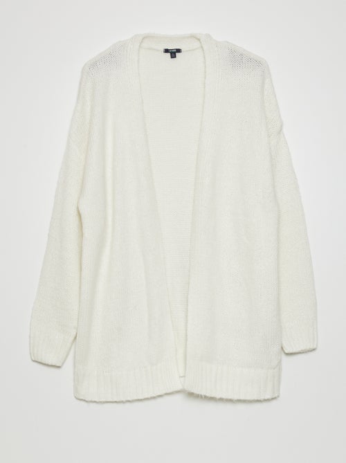 Gilet long en maille - Kiabi