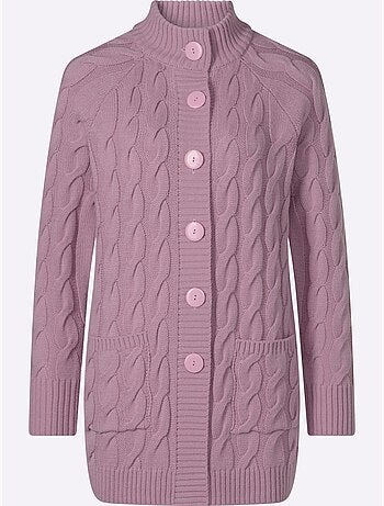 Gilet long en tricot coupe longue tendance - taille standard - moda vilona