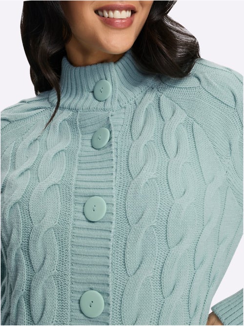 Gilet long en tricot coupe longue tendance - taille standard - moda vilona - Kiabi