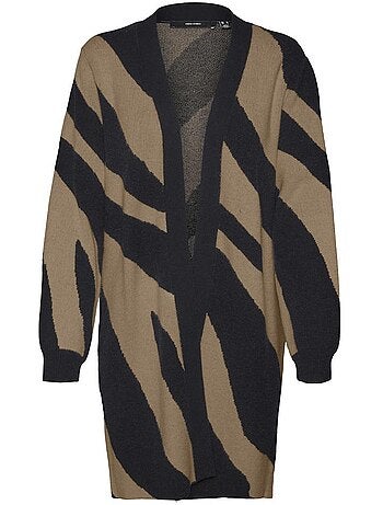 Gilet Long Imprimé Femme Vero Moda