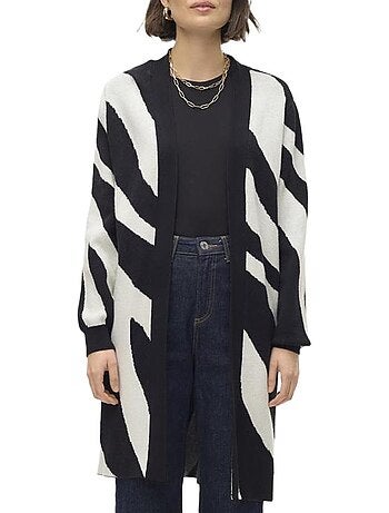 Gilet Long Imprimé Femme Vero Moda