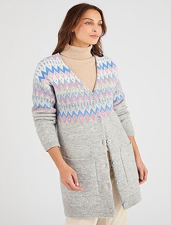 Gilet long jacquard Thermolactyl - Damart