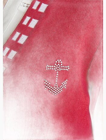 Gilet long maille coton - Afibel