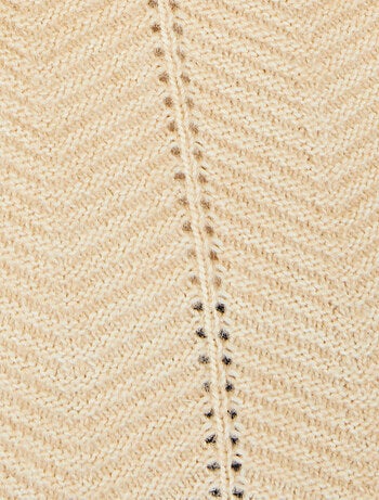 Gilet long maille fantaisie - Damart