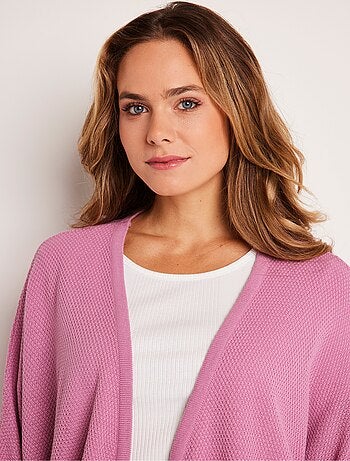 Gilet long manches courtes