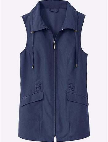 Gilet Long Microfibre Facile D'entretien - Taille Standard - Moda Vilona