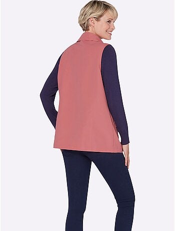 Gilet Long Microfibre Facile D'entretien - Taille Standard - Moda Vilona