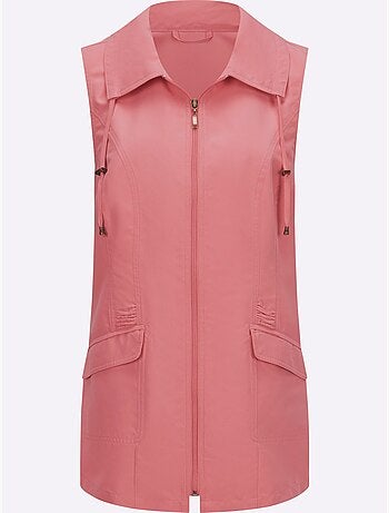 Gilet Long Microfibre Facile D'entretien - Taille Standard - Moda Vilona