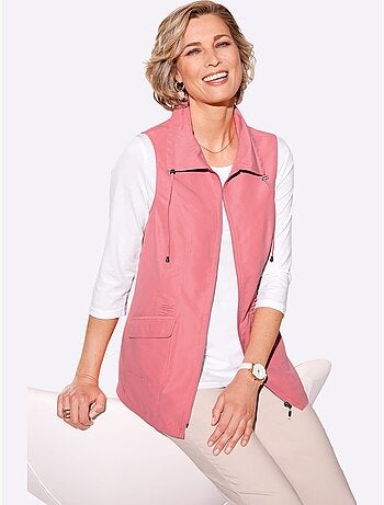 Gilet Long Microfibre Facile D'entretien - Taille Standard - Moda Vilona