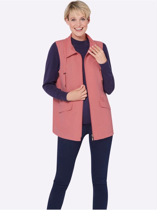 Gilet Long Microfibre Facile D'entretien - Taille Standard - Moda Vilona - Kiabi Gilet Long Microfibre Facile D'entretien - Taille Standard - Moda Vilona - Kiabi