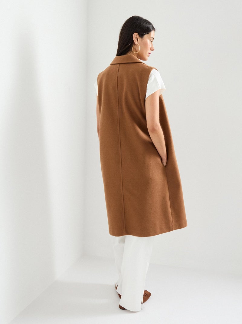 Gilet long, MO Fashion Beige - Kiabi
