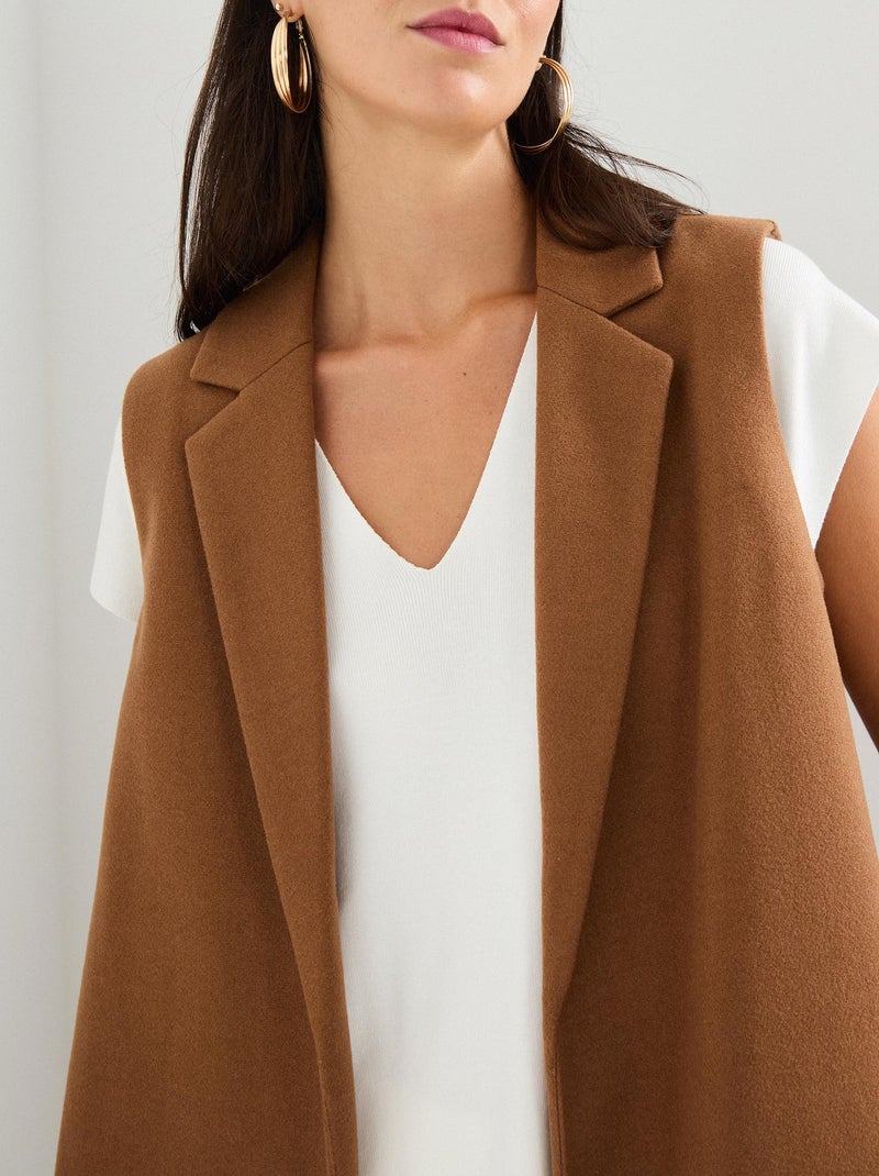 Gilet long, MO Fashion Beige - Kiabi