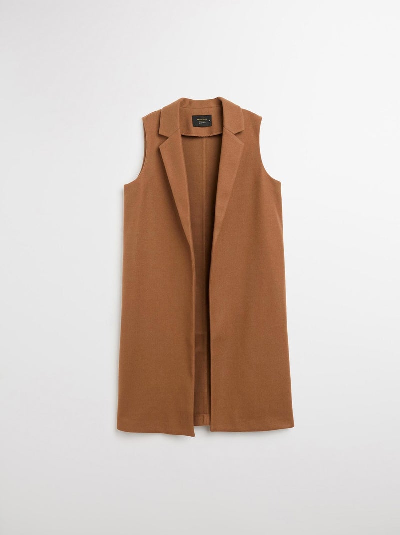 Gilet long, MO Fashion Beige - Kiabi