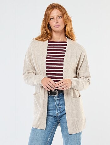 Gilet long ouvert
