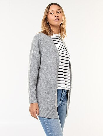 Gilet long ouvert