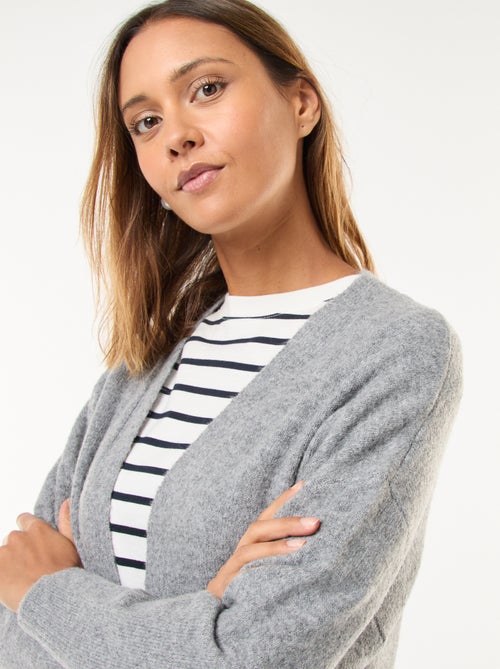 Gilet long ouvert - Kiabi