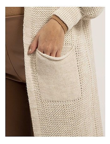 Gilet long ouvert KORFA