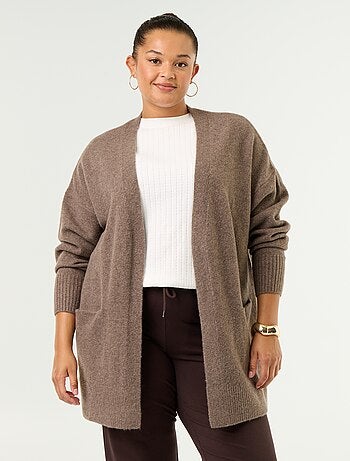 Gilet long ouvert