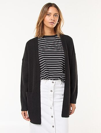Gilet long ouvert