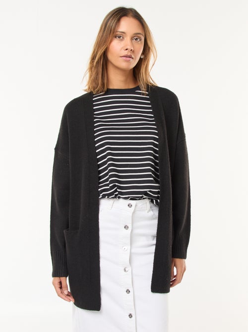 Gilet long ouvert - Kiabi