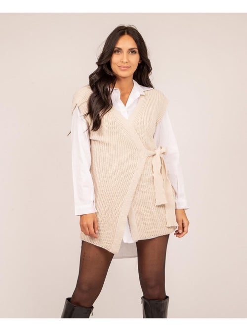 Gilet long sans manches KLAIRE - Kiabi