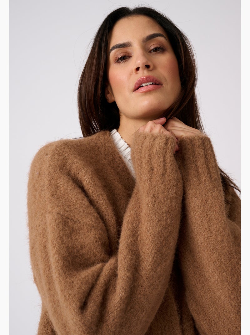 Gilet long thermolactyl - damart Marron - Kiabi