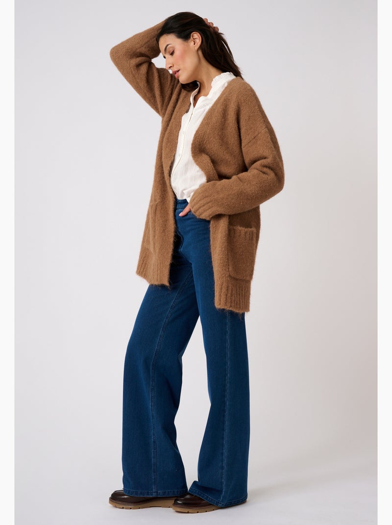 Gilet long thermolactyl - damart Marron - Kiabi