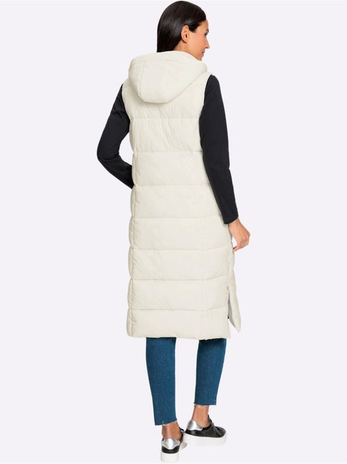 Gilet long zippé double curseur - taille standard - helline - Kiabi Gilet long zippé double curseur - taille standard - helline - Kiabi