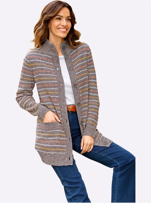 Gilet longueur tendance - taille standard - moda vilona - Kiabi Gilet longueur tendance - taille standard - moda vilona - Kiabi