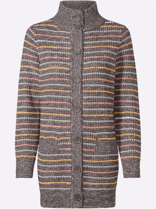 Gilet longueur tendance - taille standard - moda vilona - Kiabi Gilet longueur tendance - taille standard - moda vilona - Kiabi