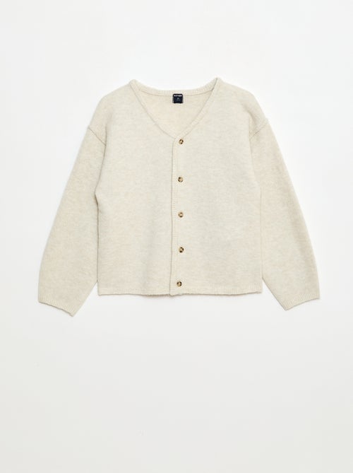 Gilet loose col V uni - Kiabi