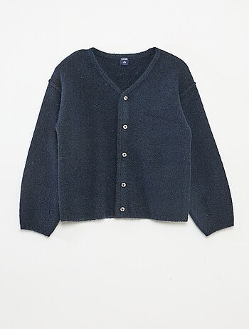 Gilet loose col V uni