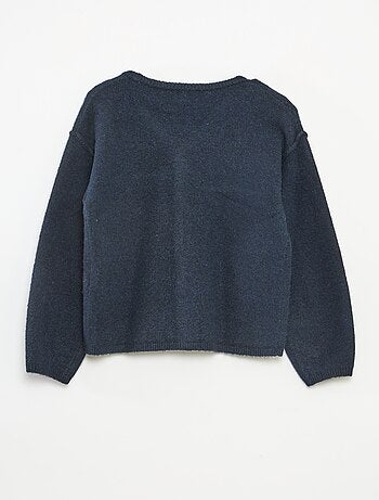 Gilet loose col V uni