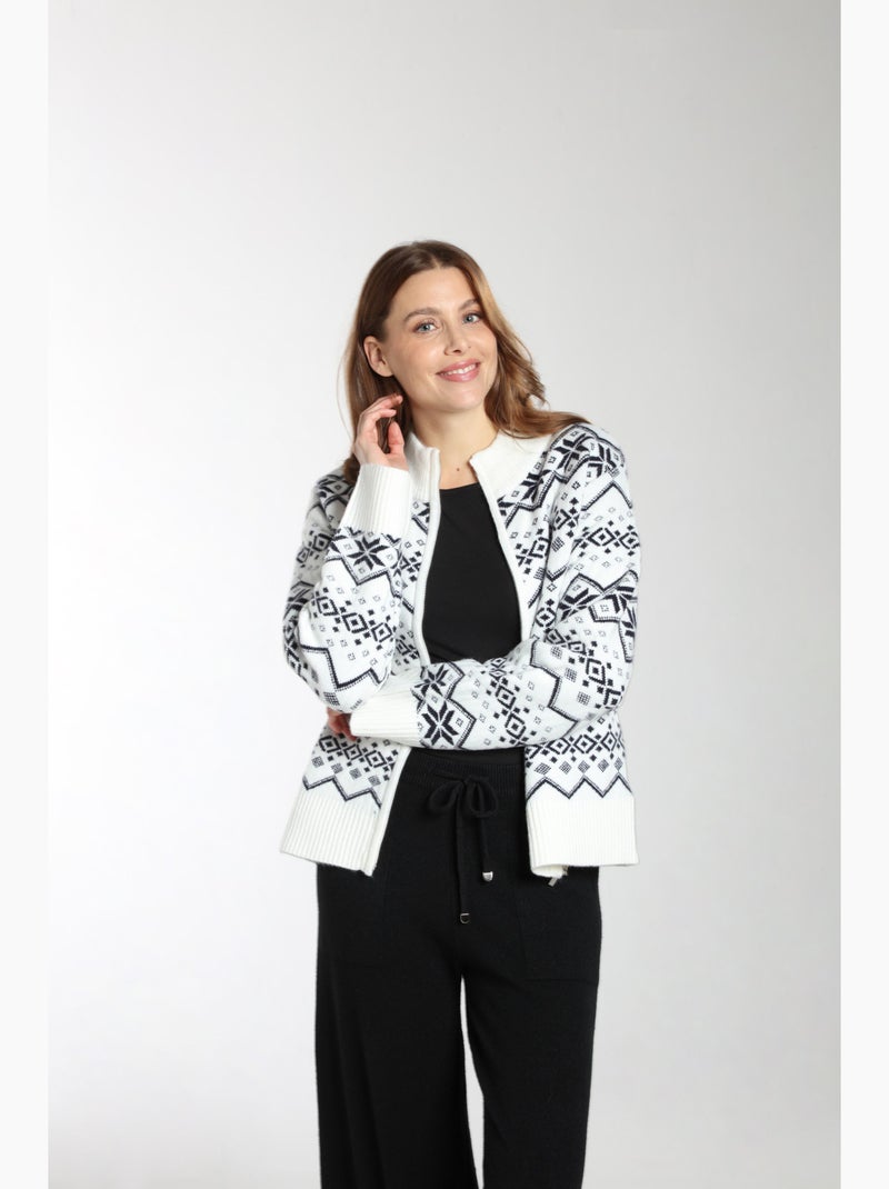 Gilet Lune   | Gerard Pasquier Blanc Bleu marine - Kiabi