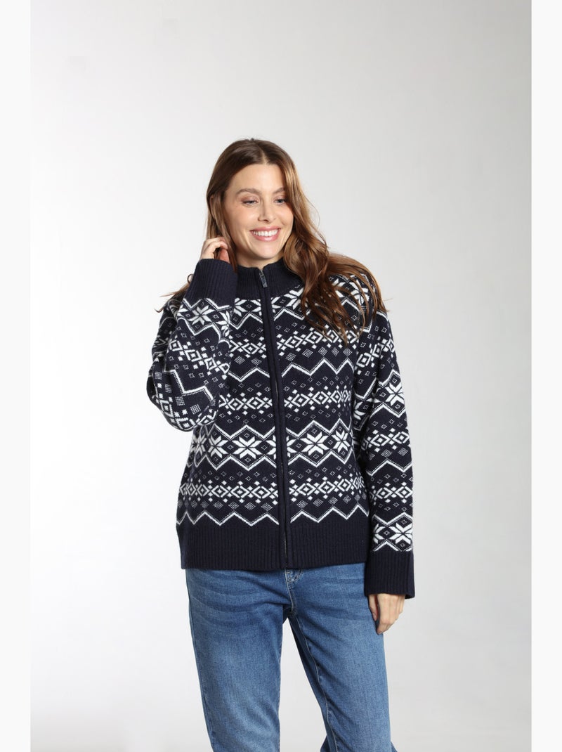 Gilet Lune   | Gerard Pasquier Marine/Blanc - Kiabi