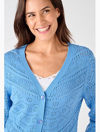 Gilet maille ajourée - Damart