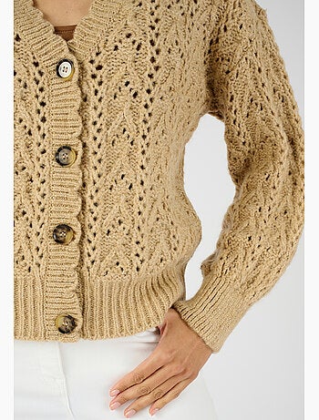 Gilet maille ajourée - Damart