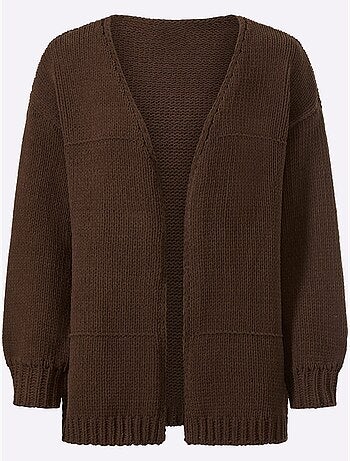 Gilet maille chenille douce - taille standard - helline