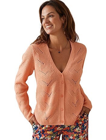 Gilet maille côtes perlées - DAXON