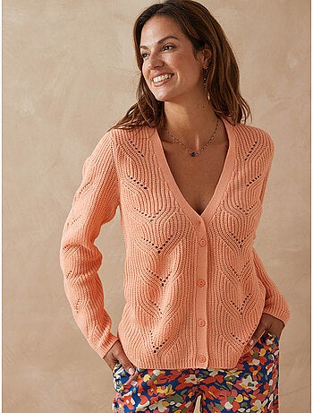 Gilet maille côtes perlées - DAXON