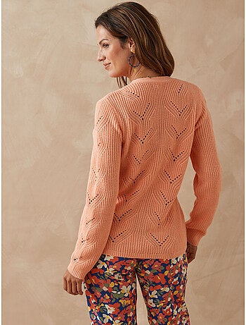 Gilet maille côtes perlées - DAXON