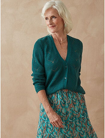 Gilet maille côtes perlées - DAXON