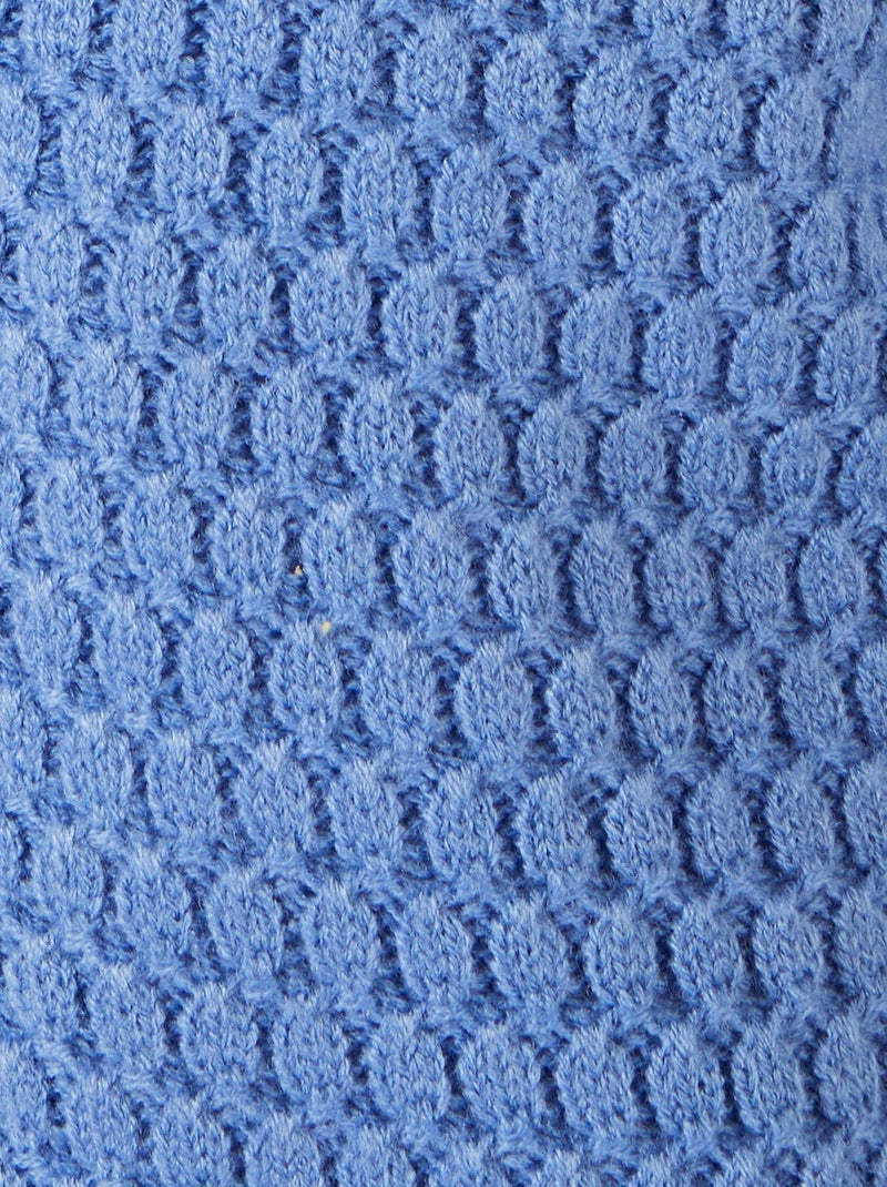 Gilet maille fantaisie - Damart Bleu - Kiabi