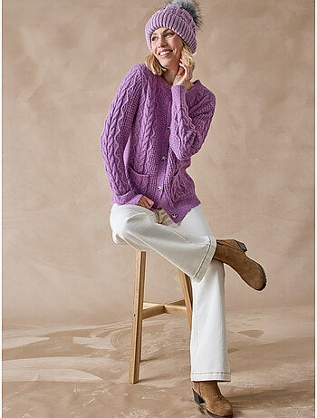 Gilet maille fantaisie - DAXON