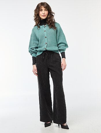 Gilet maille grosse jauge