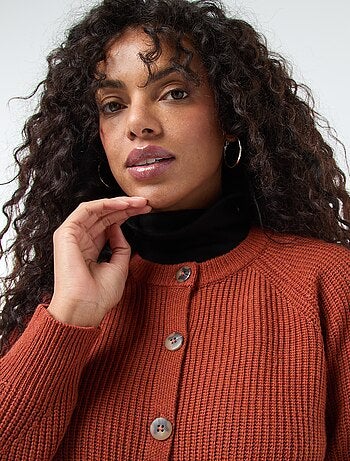 Gilet maille grosse jauge