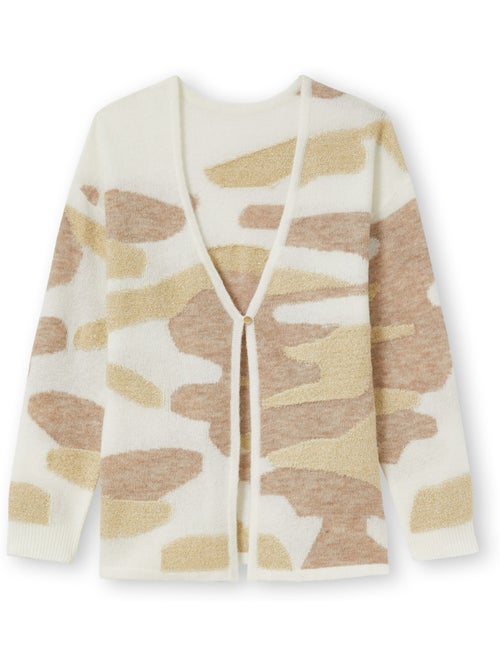 Gilet maille jacquard encolure V - DAXON - Kiabi