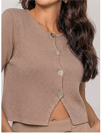 Gilet maille manches courtes KODALIE