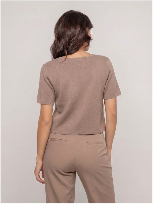 Gilet maille manches courtes KODALIE - Kiabi