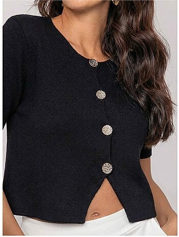 Gilet maille manches courtes KODALIE